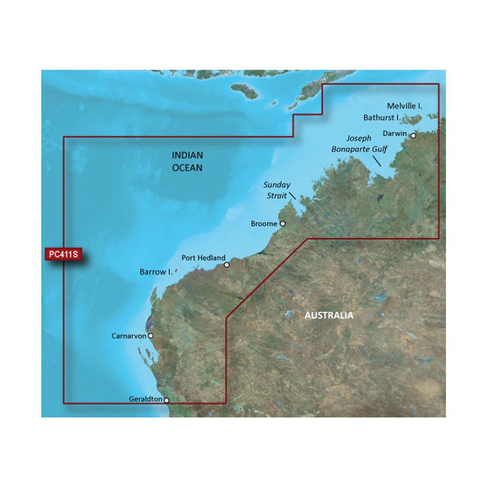 GARMIN 010-C0869-20 BLUECHART G2 HD - HXPC411S - GERALDTON TO DARWIN - MICROSD/SD - The Twister Group Tools product