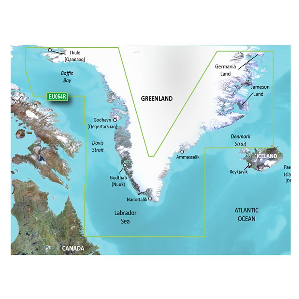 GARMIN 010-C1001-00 BLUECHART G2 VISION HD - VEU058R - GREENLAND WEST - MICROSD/SD - The Twister Group Tools product
