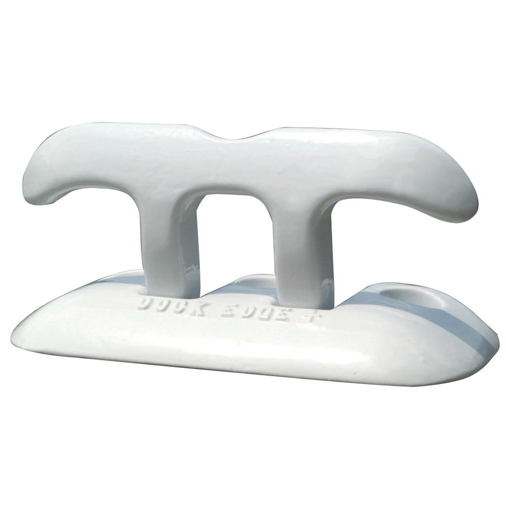 DOCK EDGE 2608W-F FLIP UP DOCK CLEAT 8 INCH WHITE - High quality product image showing DOCK EDGE 2608W-F FLIP UP DOCK CLEAT 8 INCH WHITE details and features