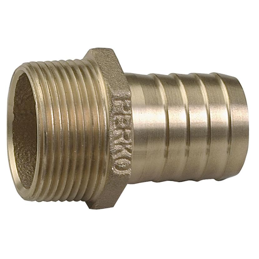 PERKO 0076DP7PLB 1-1/4 INCH PIPE TO HOSE ADAPTER STRAIGHT BRONZE