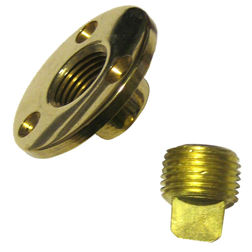 PERKO 0714DP1PLB GARBOARD DRAIN & DRAIN PLUG ASSY CAST BRONZE/BRASS - High quality product image showing PERKO 0714DP1PLB GARBOARD DRAIN & DRAIN PLUG ASSY CAST BRONZE/BRASS details and features