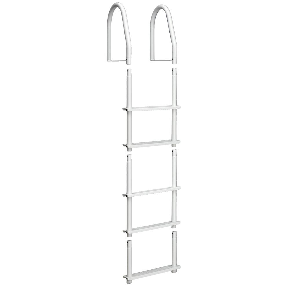 DOCK EDGE 2105-F FIXED 5 STEP LADDER BIGHT WHITE GALVALUME - The Twister Group Tools product