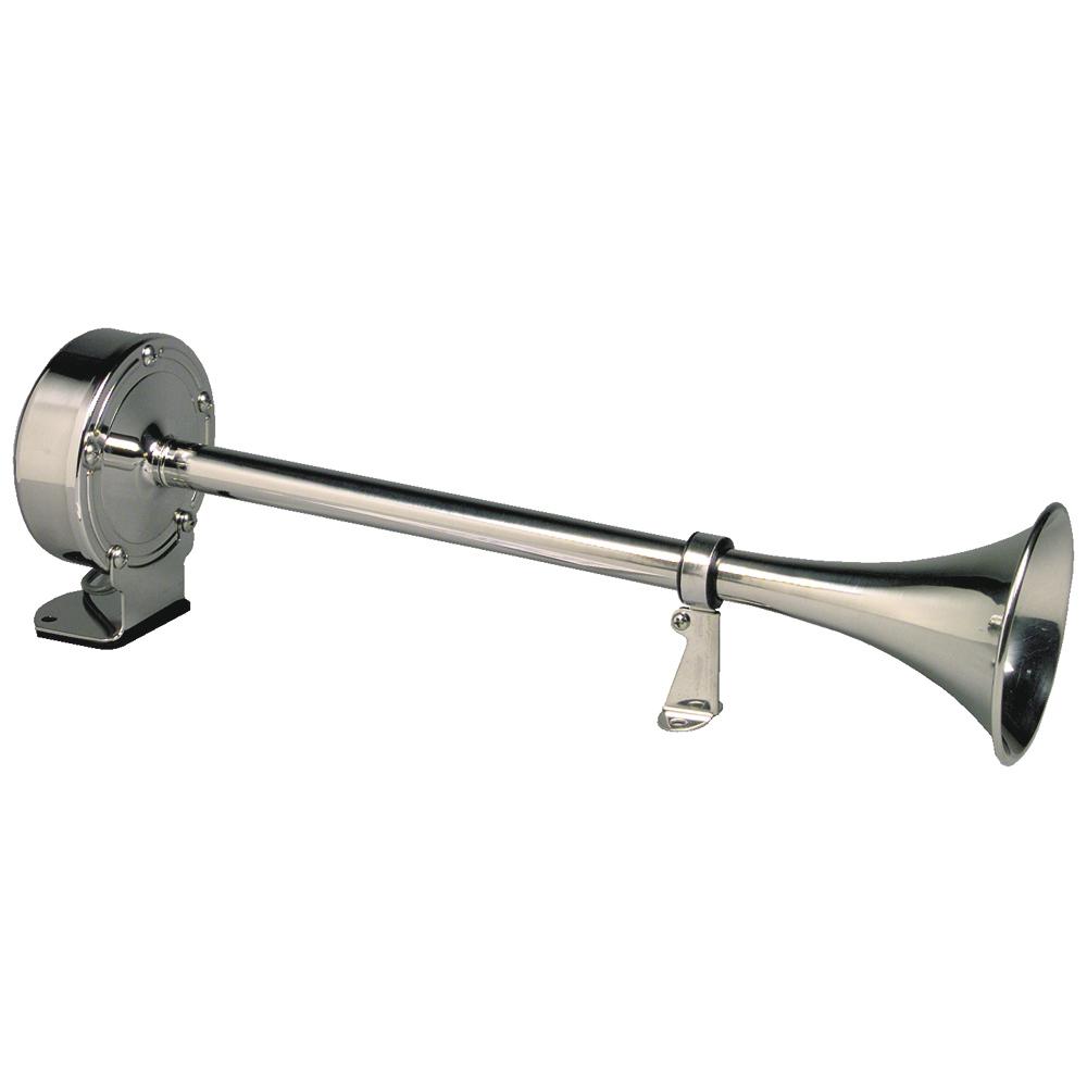 SCHMITT & ONGARO 12427 ONGARO DELUXE SS SINGLE TRUMPET HORN - 24V - The Twister Group Tools product