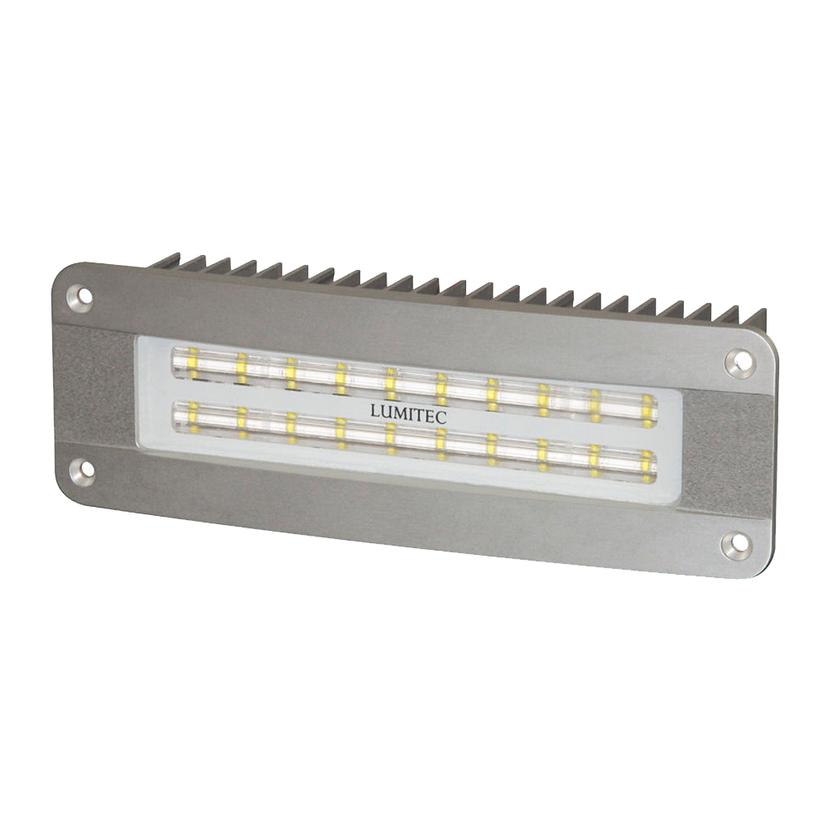 LUMITEC 101134 MAXILLUME2 - HIGH POWER/FLUSH MOUNT FLOOD LIGHT - BRUSHED FINISH - WHITE DIMMING