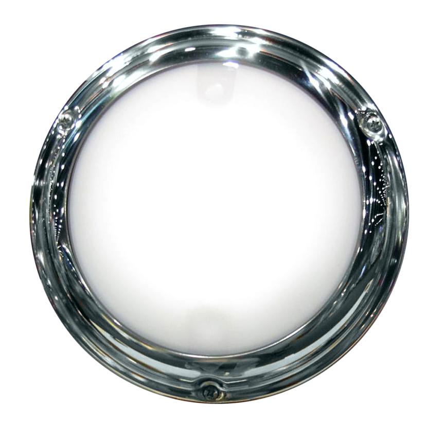 LUMITEC 101098 TOUCHDOME - DOME LIGHT - POLISHED SS FINISH - 2-COLOR WHITE/RED DIMMING