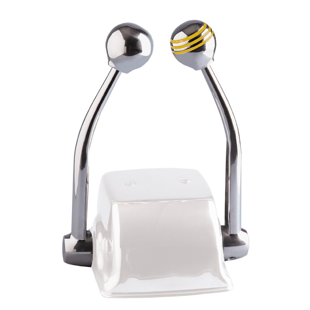 SCHMITT & ONGARO 50055 ONGARO STANDARD CONTROL ARM SET WITH GOLD THROTTLE KNOB & PLAIN SHIFT KNOB - High quality product image showing SCHMITT & ONGARO 50055 ONGARO STANDARD CONTROL ARM SET WITH GOLD THROTTLE KNOB & PLAIN SHIFT KNOB details and features