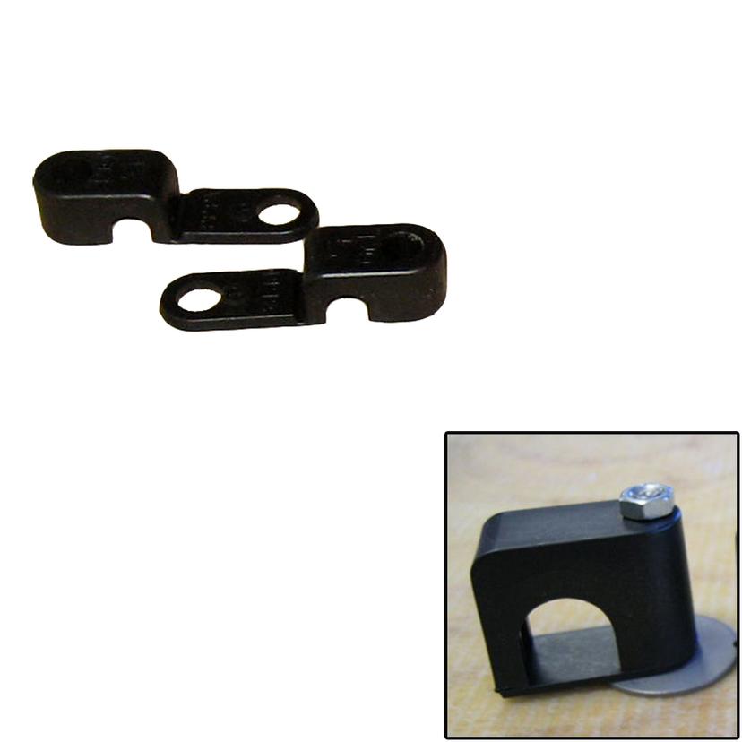 WELD MOUNT 60250 SINGLE POLY CLAMP F/1/4 INCH X 20 STUDS - 1/4 INCH OD - REQUIRES 0.75 INCH STUD - QTY. 25