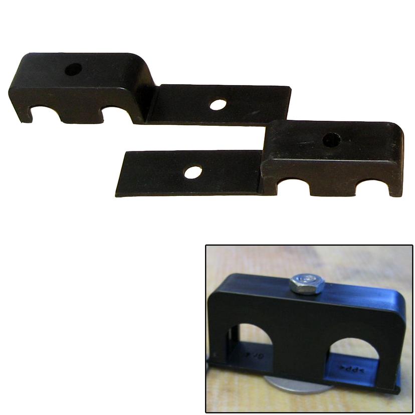 WELD MOUNT 80500 DOUBLE POLY CLAMP F/1/4 INCH X 20 STUDS - 1/2 INCH OD - REQUIRES 1.5 INCH STUD - QTY. 25