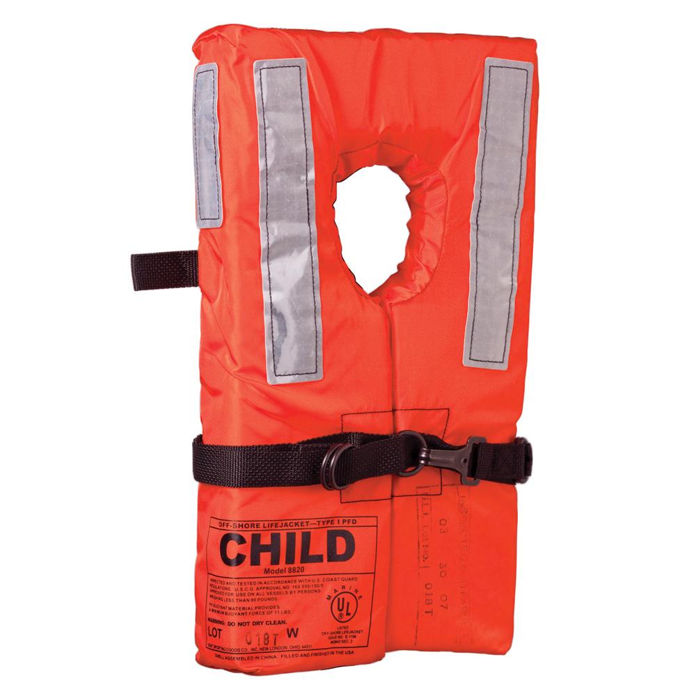 ONYX 100100-200-002-12 KENT TYPE I COLLAR STYLE LIFE JACKET - CHILD - High quality product image showing ONYX 100100-200-002-12 KENT TYPE I COLLAR STYLE LIFE JACKET - CHILD details and features