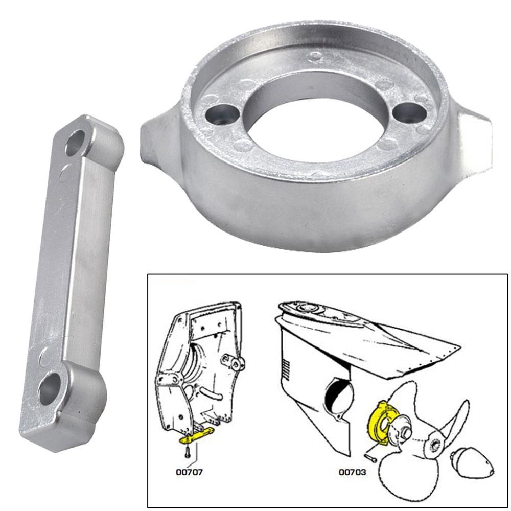 TECNOSEAL 20701 ANODE KIT WITH HARDWARE - VOLVO 280 - ZINC - High quality product image showing TECNOSEAL 20701 ANODE KIT WITH HARDWARE - VOLVO 280 - ZINC details and features