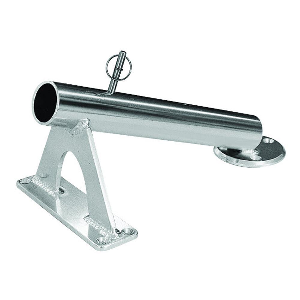 RUPP CA-0002 FIXED MOUNT CENTER RIGGER HOLDER 27 DEGREES SILVER - High quality product image showing RUPP CA-0002 FIXED MOUNT CENTER RIGGER HOLDER 27 DEGREES SILVER details and features