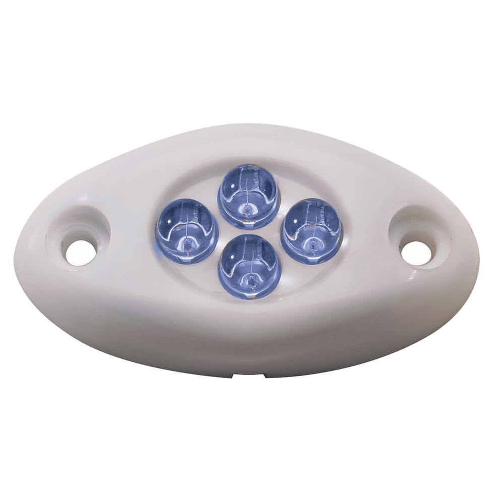 INNOVATIVE LIGHTING 004-2100-7 COURTESY LIGHT - 4 LED SURFACE MOUNT - BLUE LED/WHITE CASE - The Twister Group product