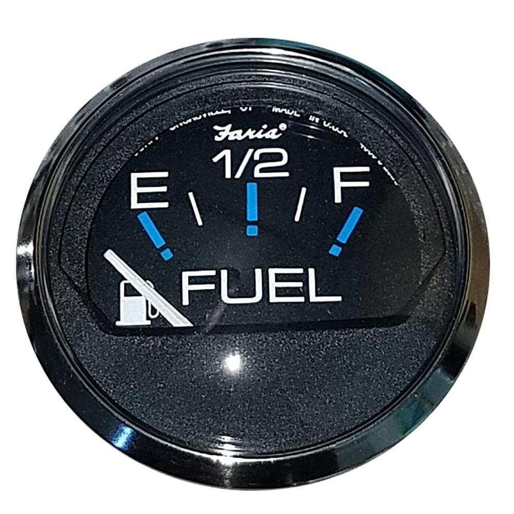 FARIA 13701 CHESAPEAKE BLACK SS 2 INCH FUEL LEVEL GAUGE (E-1/2-F) - The Twister Group product