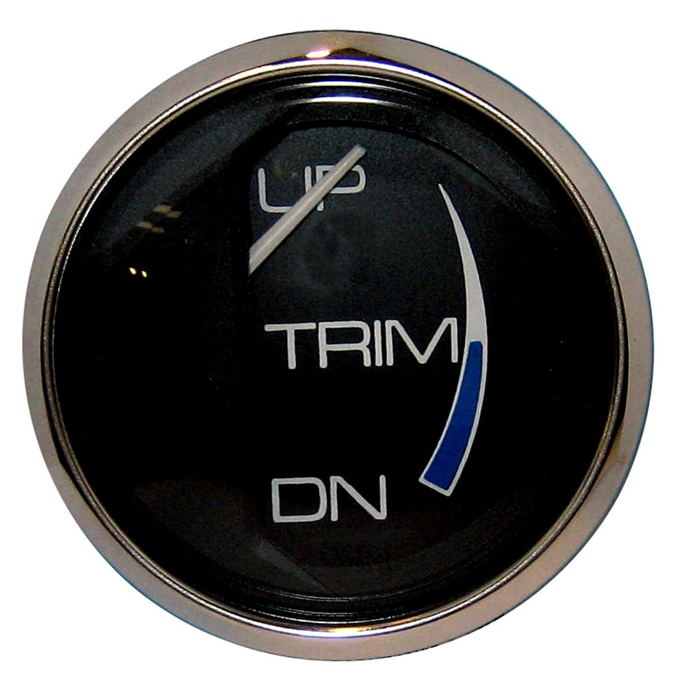 FARIA 13707 CHESAPEAKE BLACK 2 INCH TRIM GAUGE (MERCURY / MARINER / MERCRUISER / VOLVO DP / YAMAHA-2001 AND NEWER) - The Twister Group product