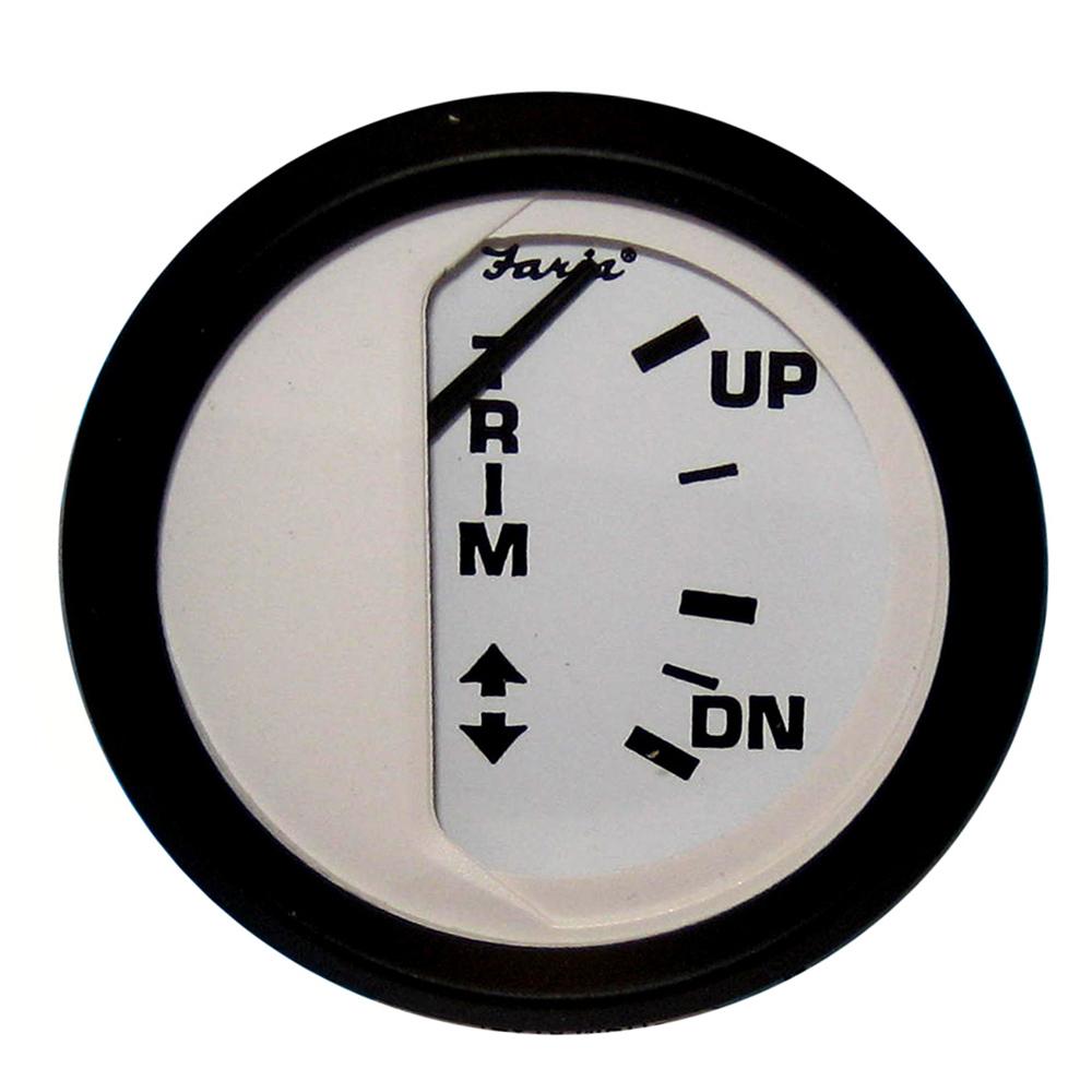 FARIA 12916 EURO WHITE 2 INCH TRIM GAUGE (MERCURY / MARINER / MERCRUISER / VOLVO DP / YAMAHA-2001 AND NEWER) - The Twister Group product