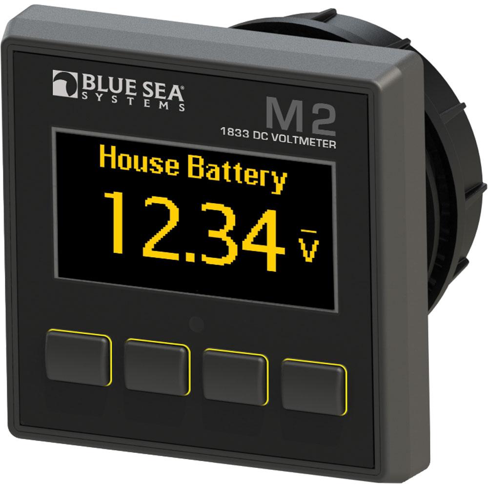 BLUE SEA 1833 M2 DC VOLTMETER - High quality product image showing BLUE SEA 1833 M2 DC VOLTMETER details and features
