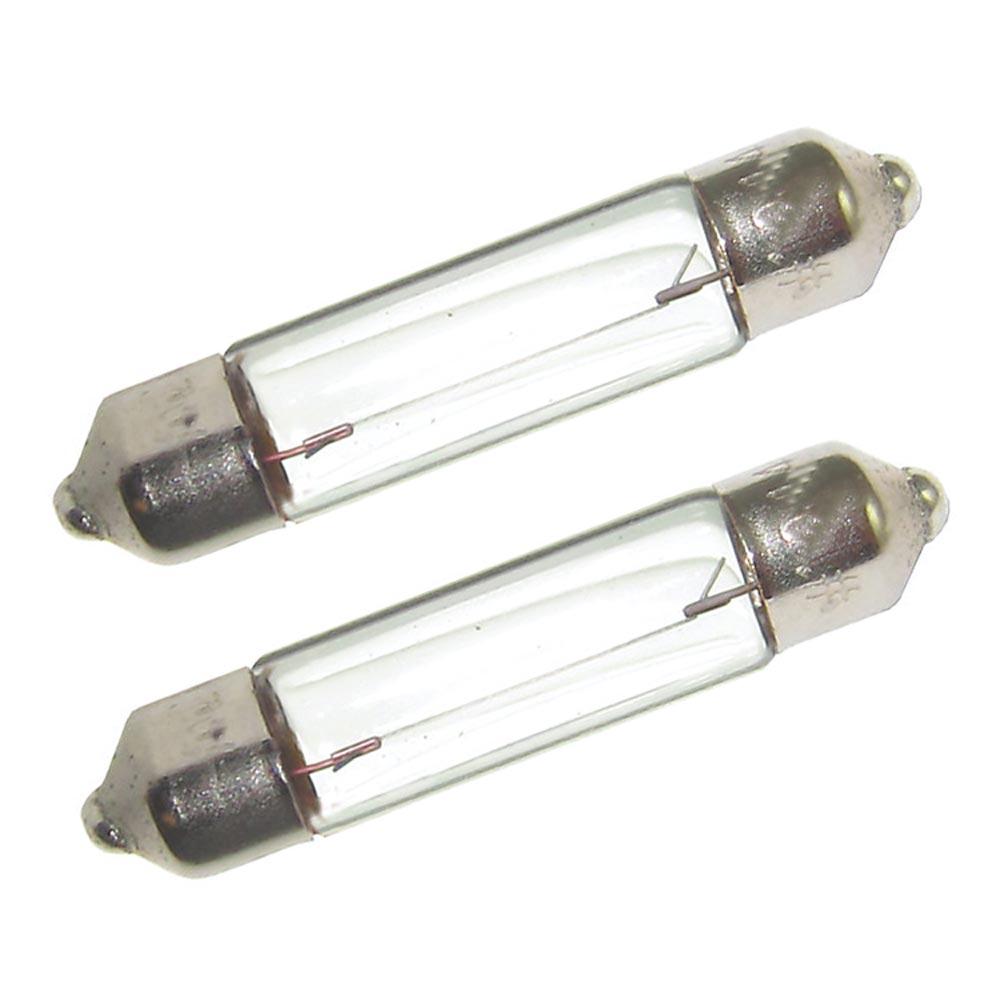 PERKO 0070DP0CLR DOUBLE ENDED FESTOON BULBS - 12V, 10W, .74A - PAIR - The Twister Group product