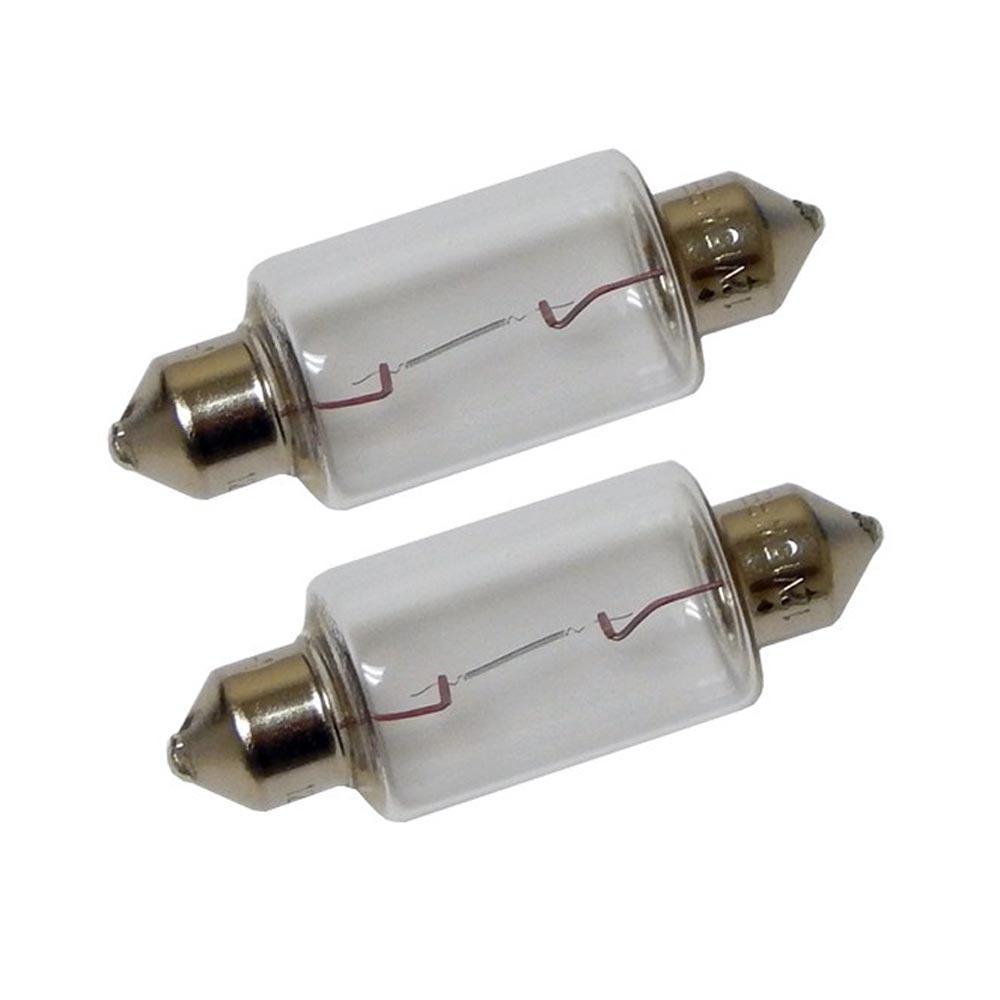 PERKO 0070DP1CLR DOUBLE ENDED FESTOON BULBS - 12V, 15W, .97A - PAIR - The Twister Group product