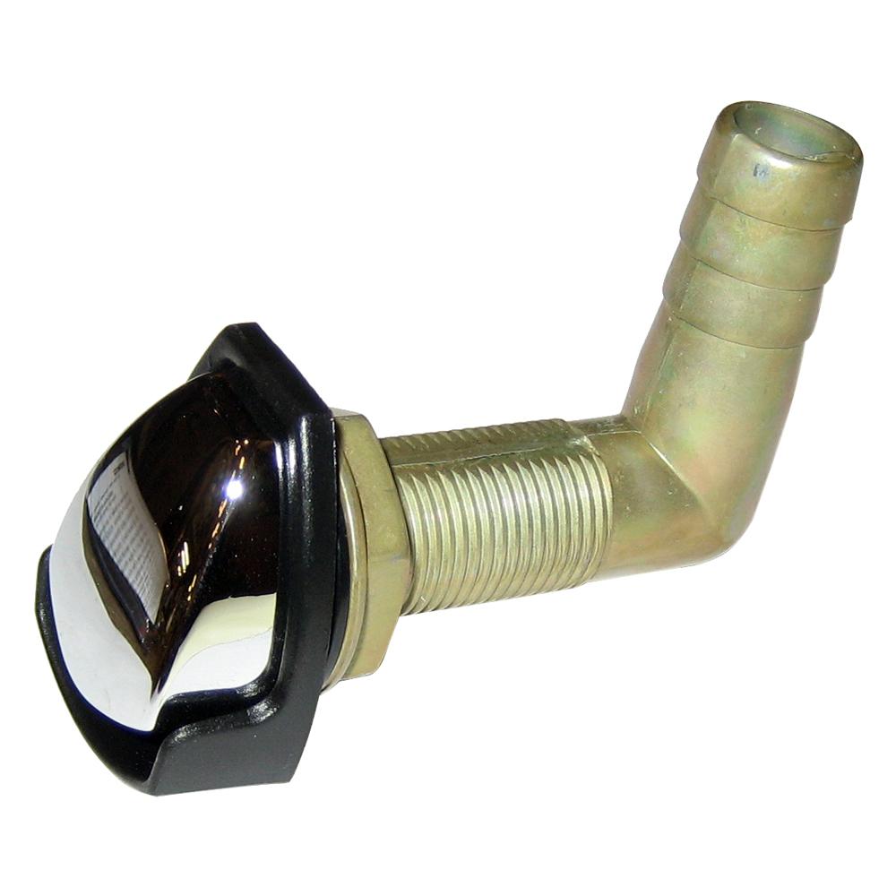 PERKO 0561DP4CHR GAS TANK VENT WITH SWIVEL ELBOW - CHROME/BLACK - The Twister Group Tools product