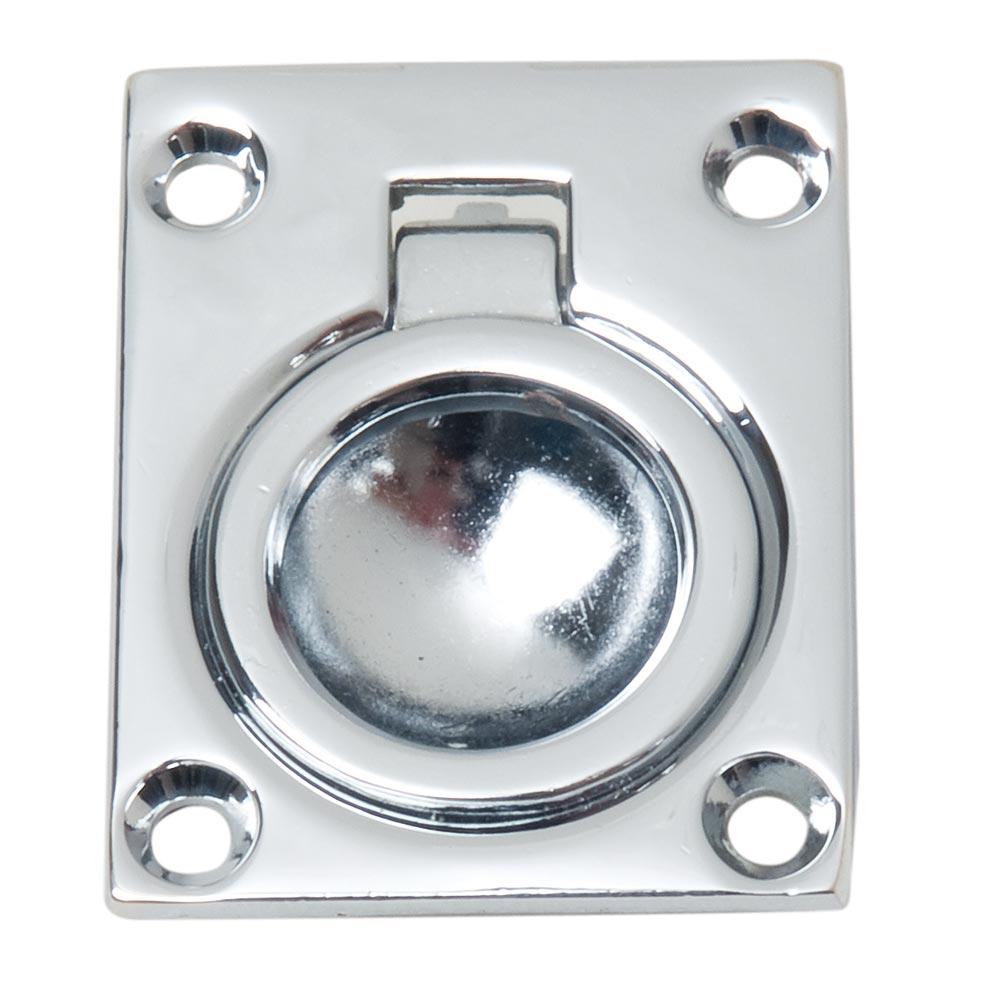 PERKO 0841DP0CHR CHROME PLATED ZINC FLUSH RING PULL 1-3/4 INCH X 1-1/8 INCH - High quality product image showing PERKO 0841DP0CHR CHROME PLATED ZINC FLUSH RING PULL 1-3/4 INCH X 1-1/8 INCH details and features