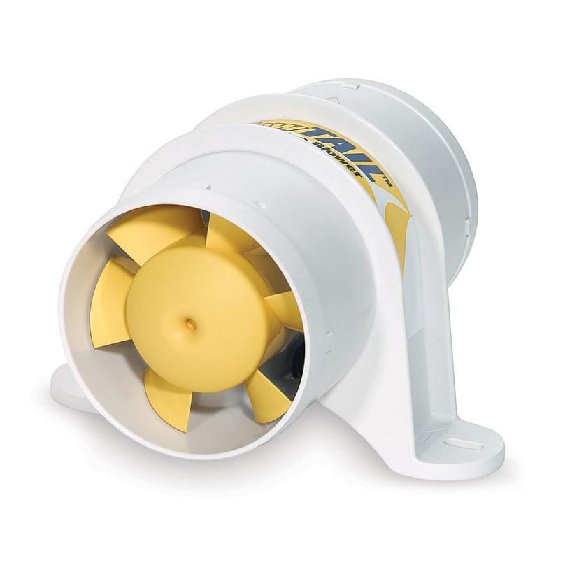 SHURFLO 277-3110 YELLOWTAIL 3 INCH MARINE BLOWER 12VDC 120CFM WATERPROOF