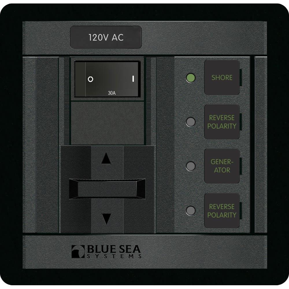 BLUE SEA 1208 120V AC 2 SOURCES - 30A - High quality product image showing BLUE SEA 1208 120V AC 2 SOURCES - 30A details and features