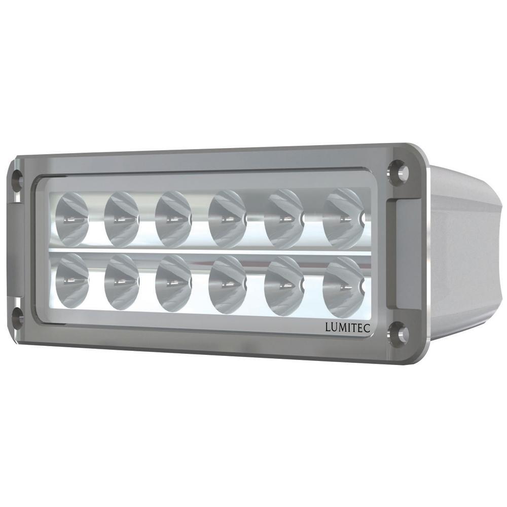LUMITEC 101336 MAXILLUMEH60 - FLUSH MOUNT FLOOD LIGHT - WHITE HOUSING - WHITE DIMMING - High quality product image showing LUMITEC 101336 MAXILLUMEH60 - FLUSH MOUNT FLOOD LIGHT - WHITE HOUSING - WHITE DIMMING details and features