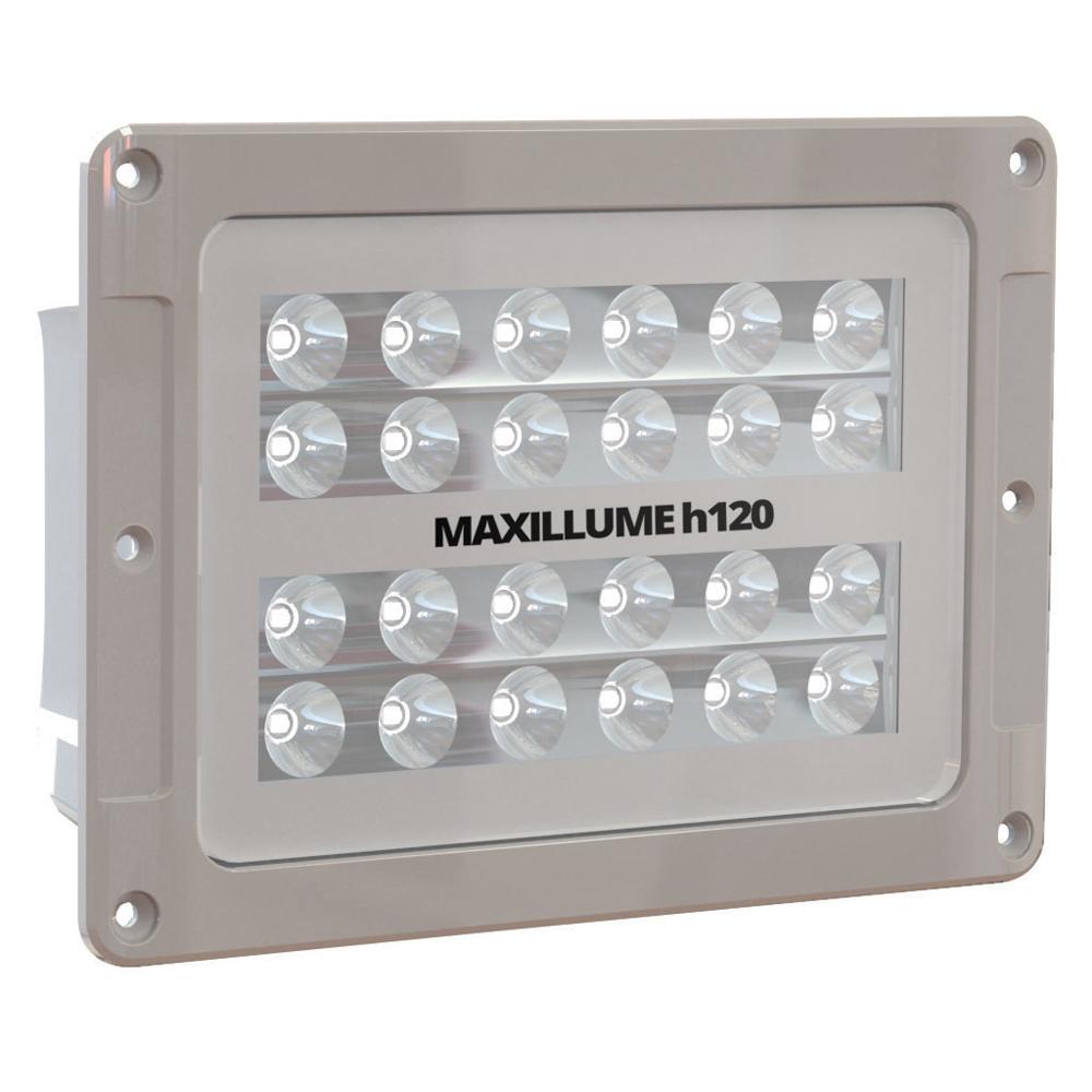 LUMITEC 101348 MAXILLUMEH120 - FLUSH MOUNT FLOOD LIGHT - WHITE HOUSING - WHITE-DIMMING - High quality product image showing LUMITEC 101348 MAXILLUMEH120 - FLUSH MOUNT FLOOD LIGHT - WHITE HOUSING - WHITE-DIMMING details and features