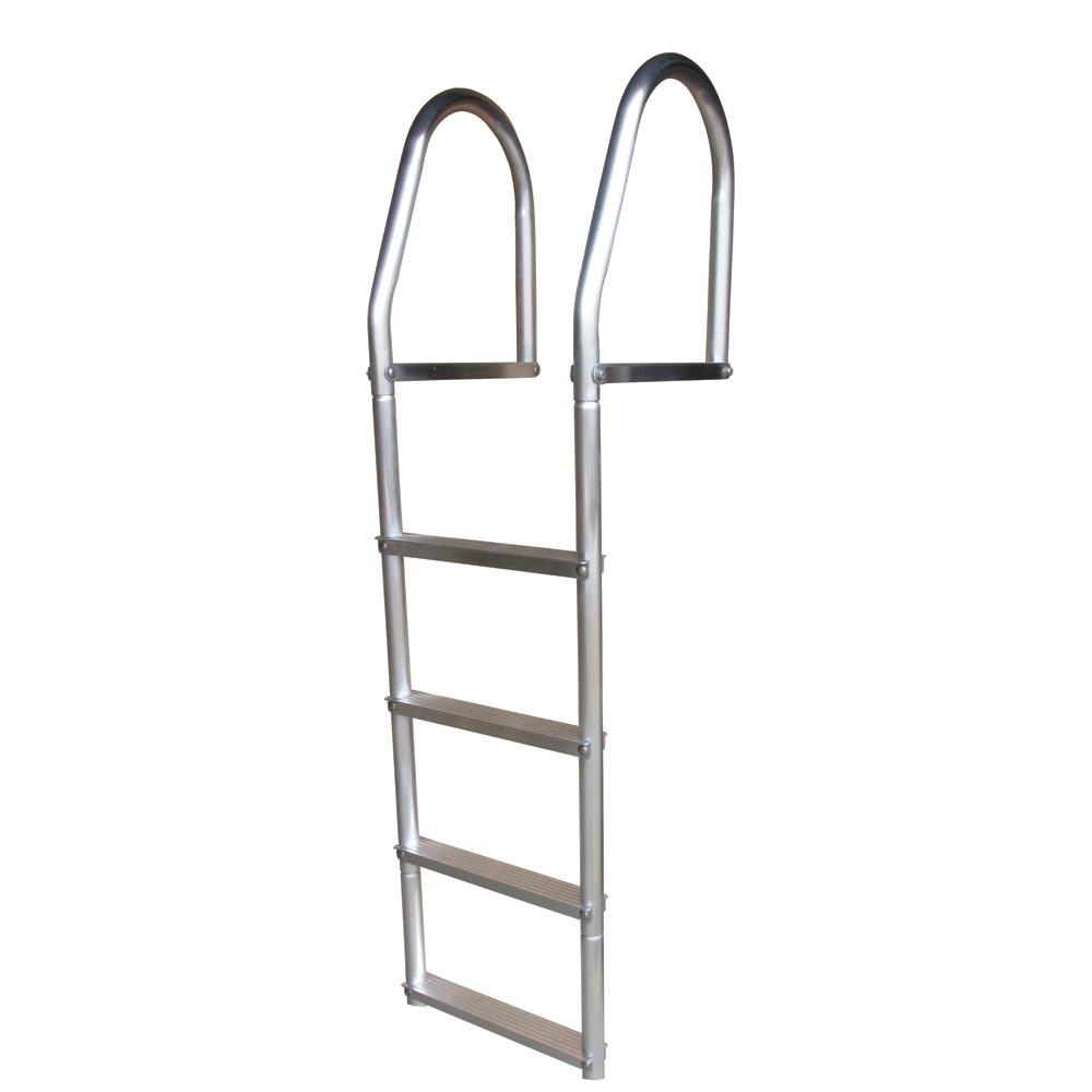 DOCK EDGE 2074-F FIXED ECO - WELD FREE ALUMINUM 4-STEP DOCK LADDER - The Twister Group Tools product