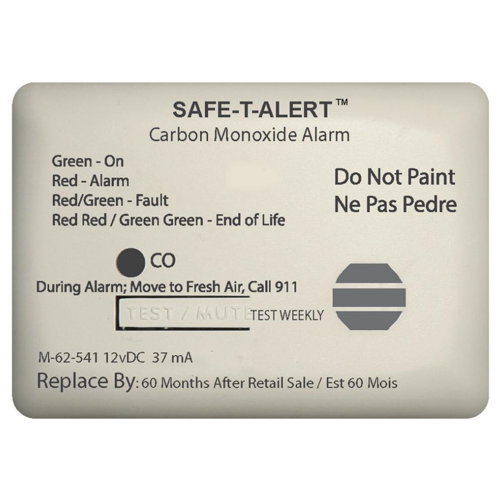 SAFE-T-ALERT 62-541-WT-MARINE 62 SERIES CARBON MONOXIDE ALARM - 12V - SURFACE MOUNT - WHITE - High quality product image showing SAFE-T-ALERT 62-541-WT-MARINE 62 SERIES CARBON MONOXIDE ALARM - 12V - SURFACE MOUNT - WHITE details and features