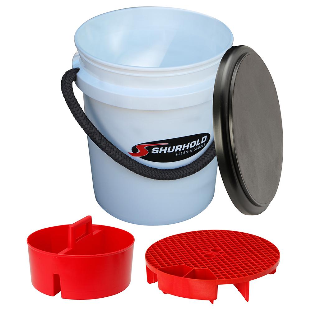 SHURHOLD 2461 ONE BUCKET KIT - 5 GALLON - WHITE - High quality product image showing SHURHOLD 2461 ONE BUCKET KIT - 5 GALLON - WHITE details and features