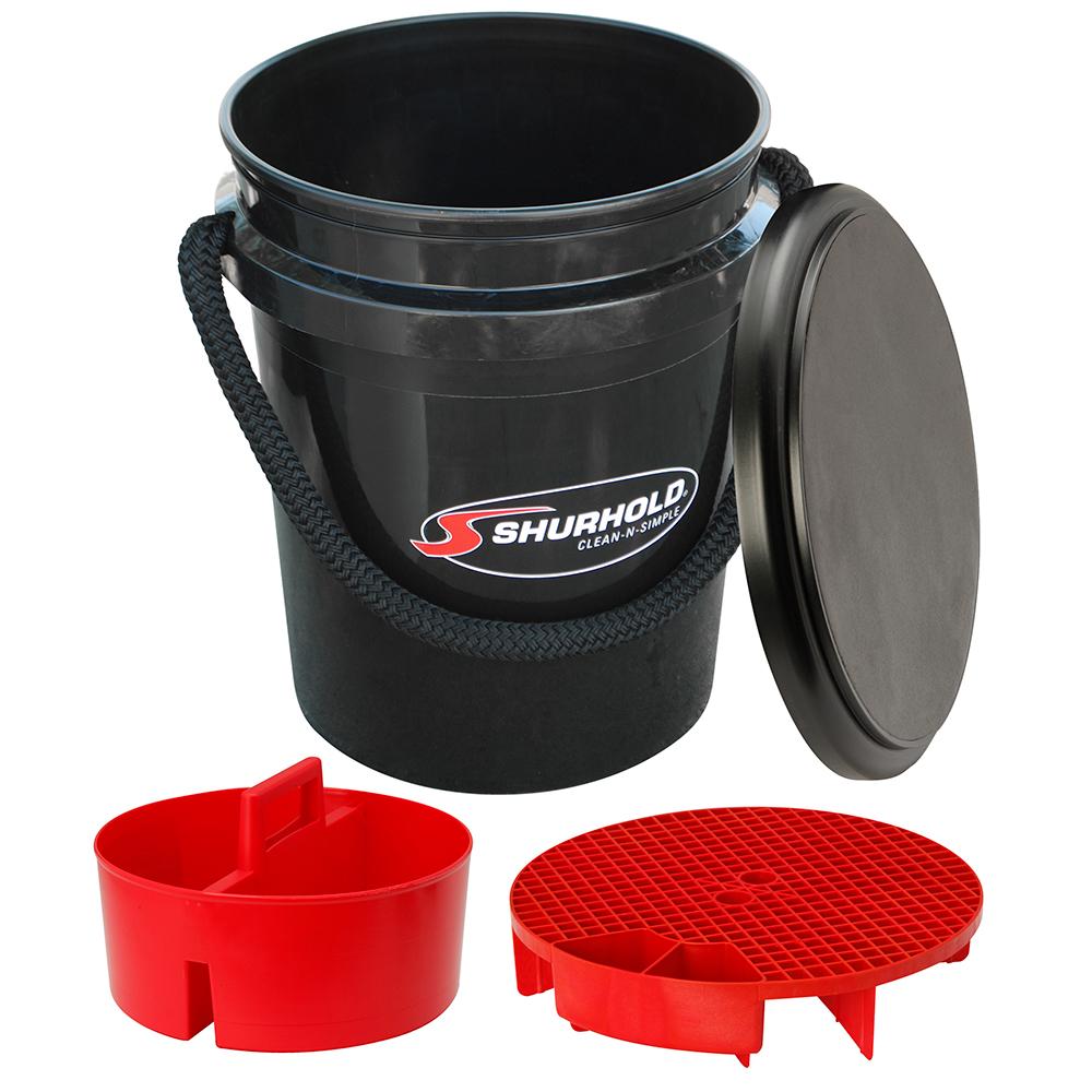 SHURHOLD 2462 ONE BUCKET KIT - 5 GALLON - BLACK - High quality product image showing SHURHOLD 2462 ONE BUCKET KIT - 5 GALLON - BLACK details and features