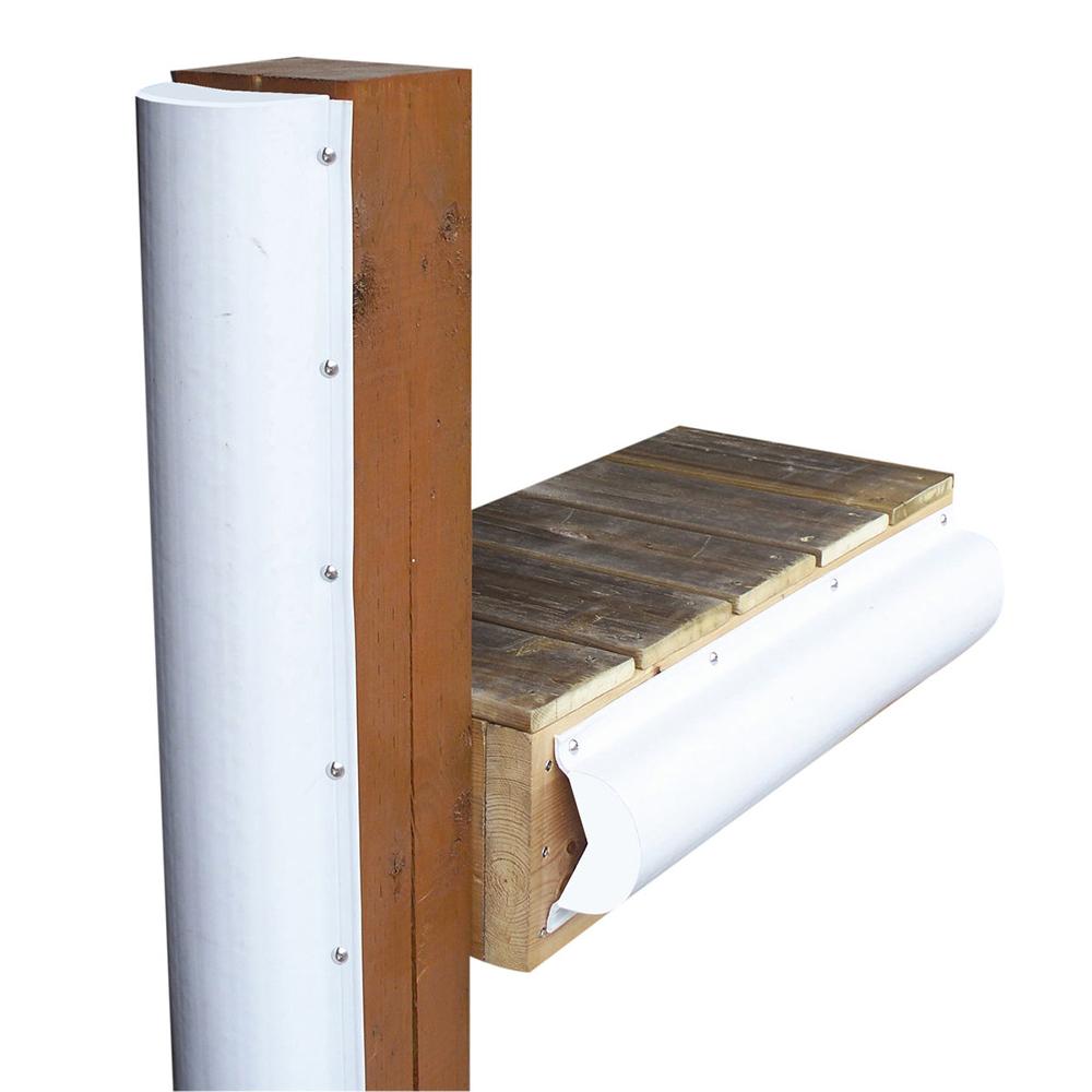 DOCK EDGE 1020-F PILING BUMPER - ONE END CAPPED - 6FT - WHITE - High quality product image showing DOCK EDGE 1020-F PILING BUMPER - ONE END CAPPED - 6FT - WHITE details and features