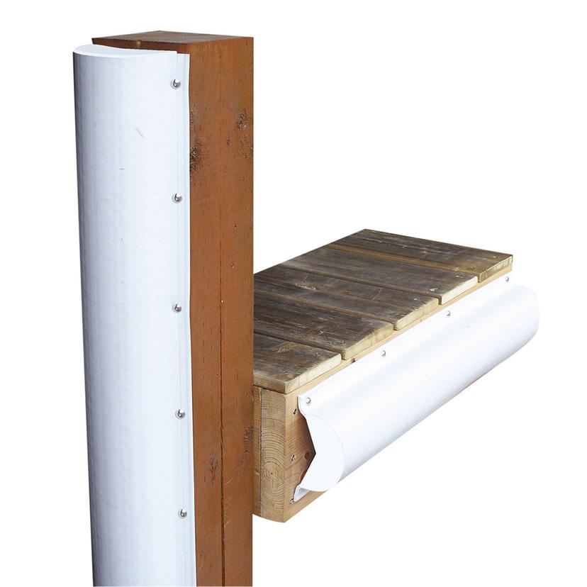 DOCK EDGE 1020-F PILING BUMPER - ONE END CAPPED - 6FT - WHITE