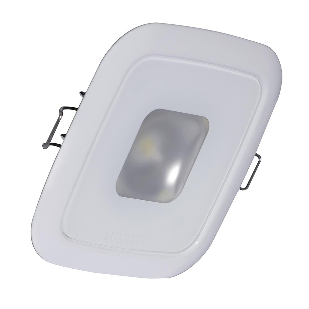 LUMITEC 116128 SQUARE MIRAGE DOWN LIGHT WHITE/RED/BLUE - High quality product image showing LUMITEC 116128 SQUARE MIRAGE DOWN LIGHT WHITE/RED/BLUE details and features