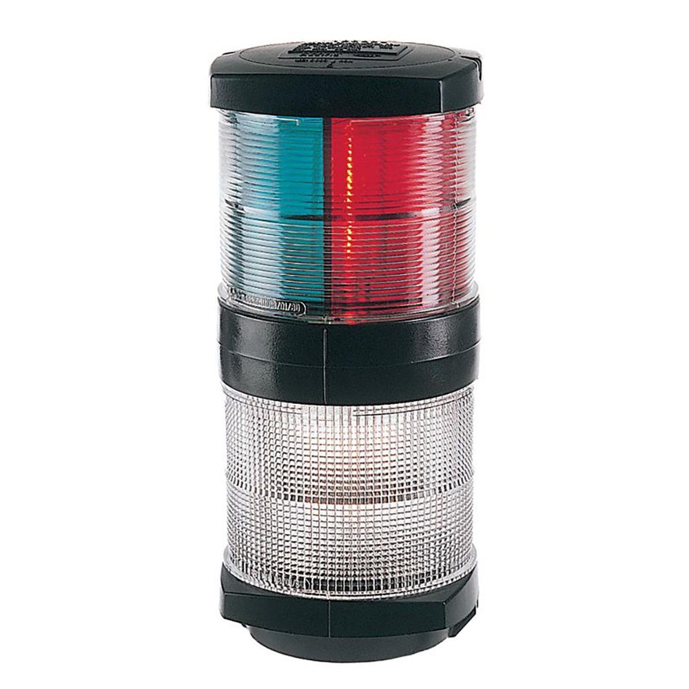 HELLA MARINE 002984601 TRI-COLOR NAVIGATION LIGHT/ANCHOR NAVIGATION LAMP- INCANDESCENT - 2NM - BLACK HOUSING - 12V - High quality product image showing HELLA MARINE 002984601 TRI-COLOR NAVIGATION LIGHT/ANCHOR NAVIGATION LAMP- INCANDESCENT - 2NM - BLACK HOUSING - 12V details and features