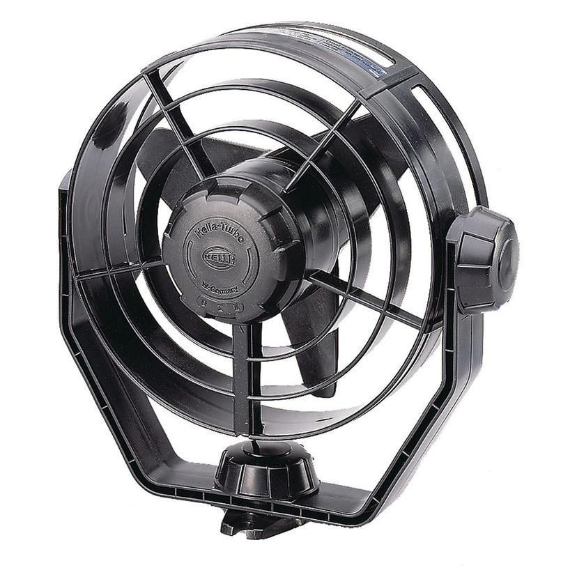 HELLA MARINE 003361002 2-SPEED TURBO FAN - 12V - BLACK