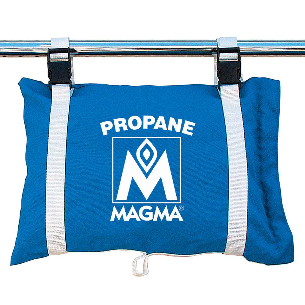 MAGMA A10-210PB PROPANE /BUTANE CANISTER STORAGE LOCKER/TOTE BAG - PACIFIC BLUE - High quality product image showing MAGMA A10-210PB PROPANE /BUTANE CANISTER STORAGE LOCKER/TOTE BAG - PACIFIC BLUE details and features