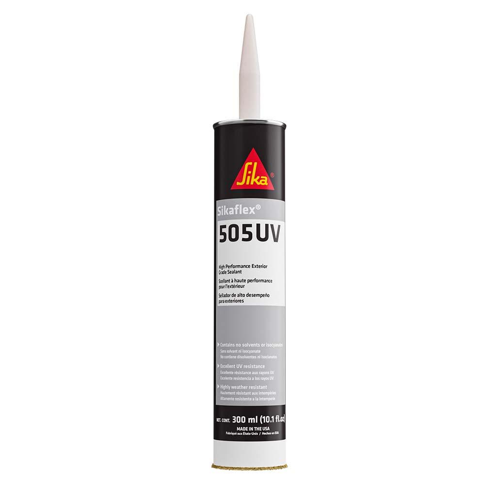 SIKA 188024 SIKAFLEX 505UV HIGH PERFORMANCE EXTERIOR GRADE SEALANT - 10.3OZ(300ML) CARTRIDGE - WHITE - High quality product image showing SIKA 188024 SIKAFLEX 505UV HIGH PERFORMANCE EXTERIOR GRADE SEALANT - 10.3OZ(300ML) CARTRIDGE - WHITE details and features