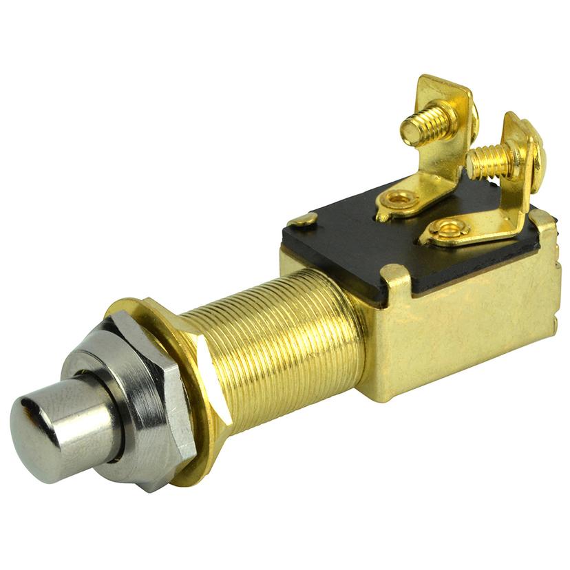 BEP 1001507 2-POSITION SPST RECESSED PUSH BUTTON SWITCH - OFF/(ON)