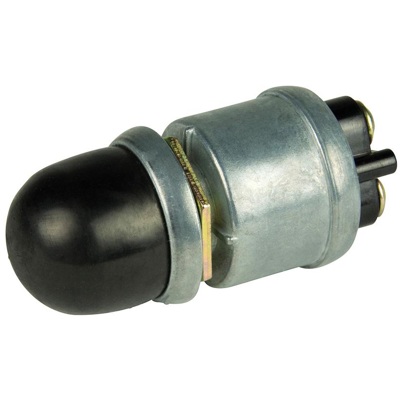 BEP 1001508 2-POSITION SPST HEAVY-DUTY PUSH BUTTON SWITCH WITH COVER - OFF/(ON) - 35 AMP