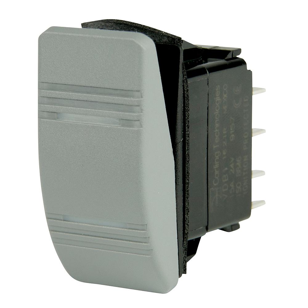 BEP 1001812 DPDT CONTURA SWITCH - 2-AMBER LEDS - GRAY - ON/ON - High quality product image showing BEP 1001812 DPDT CONTURA SWITCH - 2-AMBER LEDS - GRAY - ON/ON details and features