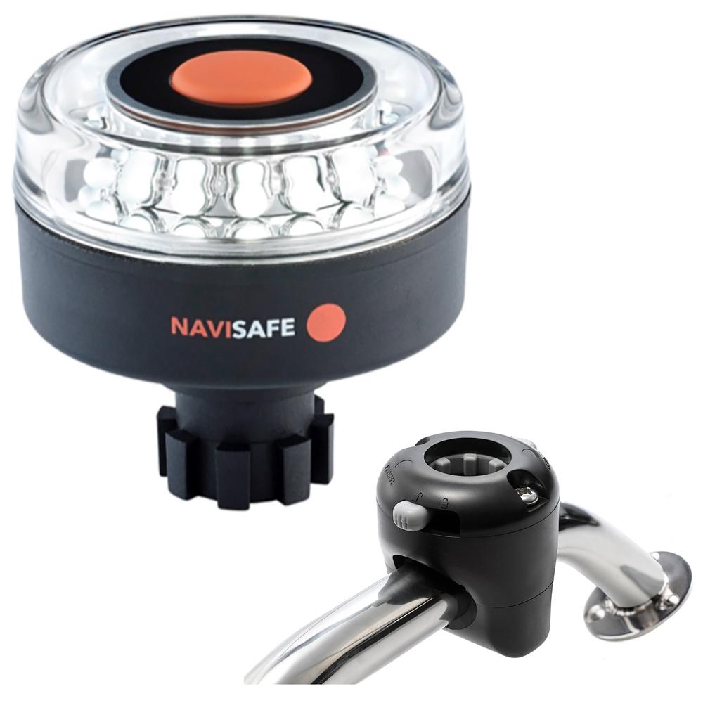 NAVISAFE 042KIT NAVILIGHT 360 DEGREE 2NM WITH NAVIBOLT BASE & RAIL MOUNT - BLACK - The Twister Group Tools product