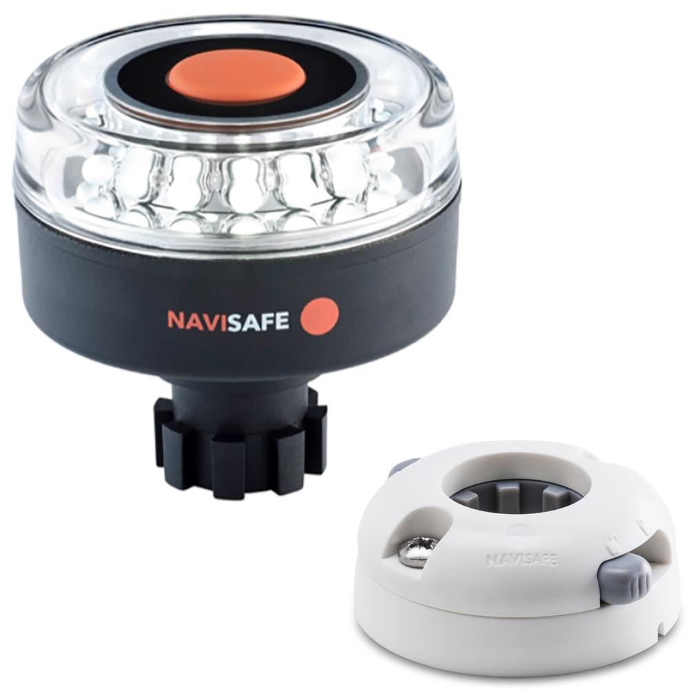 NAVISAFE 042KIT5 NAVILIGHT 360 DEGREE 2NM WITH NAVIBOLT BASE & HORIZONTAL MOUNT - WHITE - The Twister Group Tools product