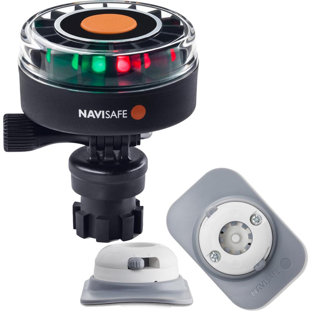 NAVISAFE 340KIT4 NAVILIGHT 2NM TRICOLOR WITH NAVIMOUNT BASE & RIB MOUNT - WHITE - High quality product image showing NAVISAFE 340KIT4 NAVILIGHT 2NM TRICOLOR WITH NAVIMOUNT BASE & RIB MOUNT - WHITE details and features