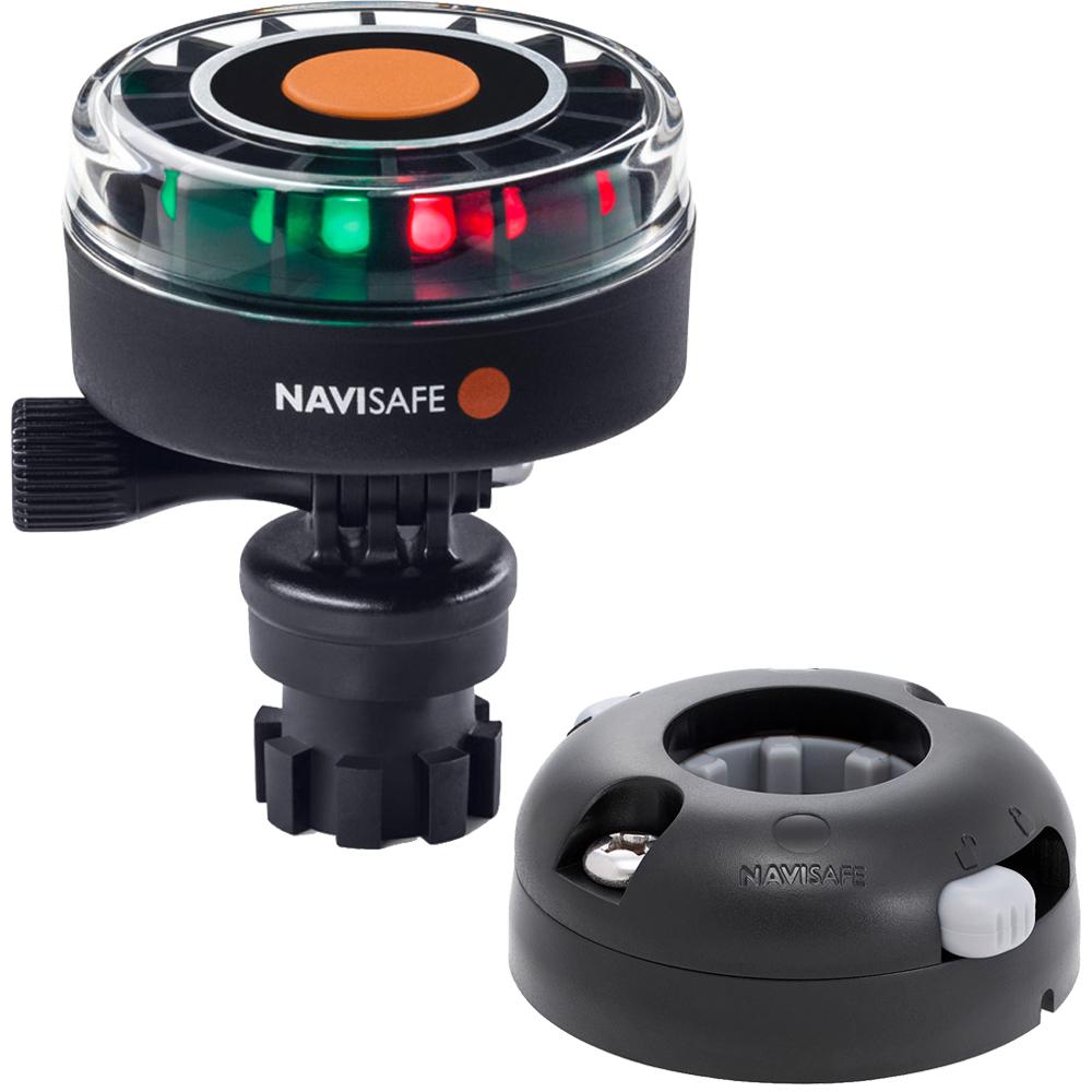NAVISAFE 340KIT7 NAVILIGHT 2NM TRICOLOR WITH NAVIMOUNT BASE & HORIZONTAL MOUNT - BLACK - High quality product image showing NAVISAFE 340KIT7 NAVILIGHT 2NM TRICOLOR WITH NAVIMOUNT BASE & HORIZONTAL MOUNT - BLACK details and features