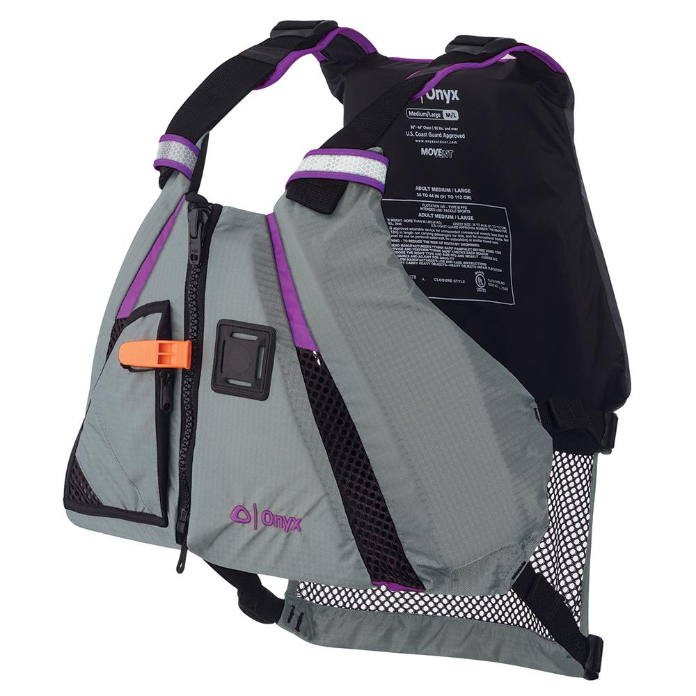 ONYX 122200-600-060-18 MOVEVENT DYNAMIC PADDLE SPORTS VEST - PURPLE/GREY - XL/XXL - The Twister Group Tools product