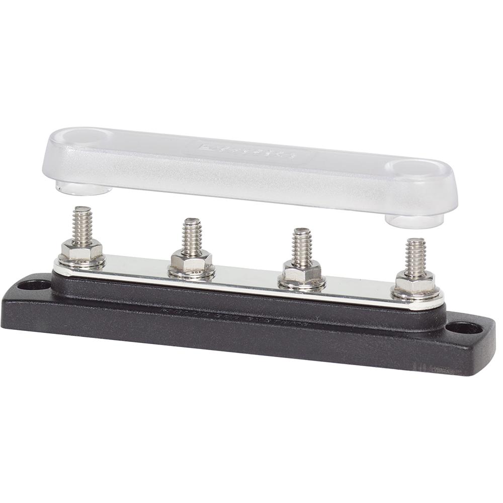 BLUE SEA 2307 COMMON 150A BUSBAR - (4) 1/4 INCH-20 STUDS WITH COVER - High quality product image showing BLUE SEA 2307 COMMON 150A BUSBAR - (4) 1/4 INCH-20 STUDS WITH COVER details and features