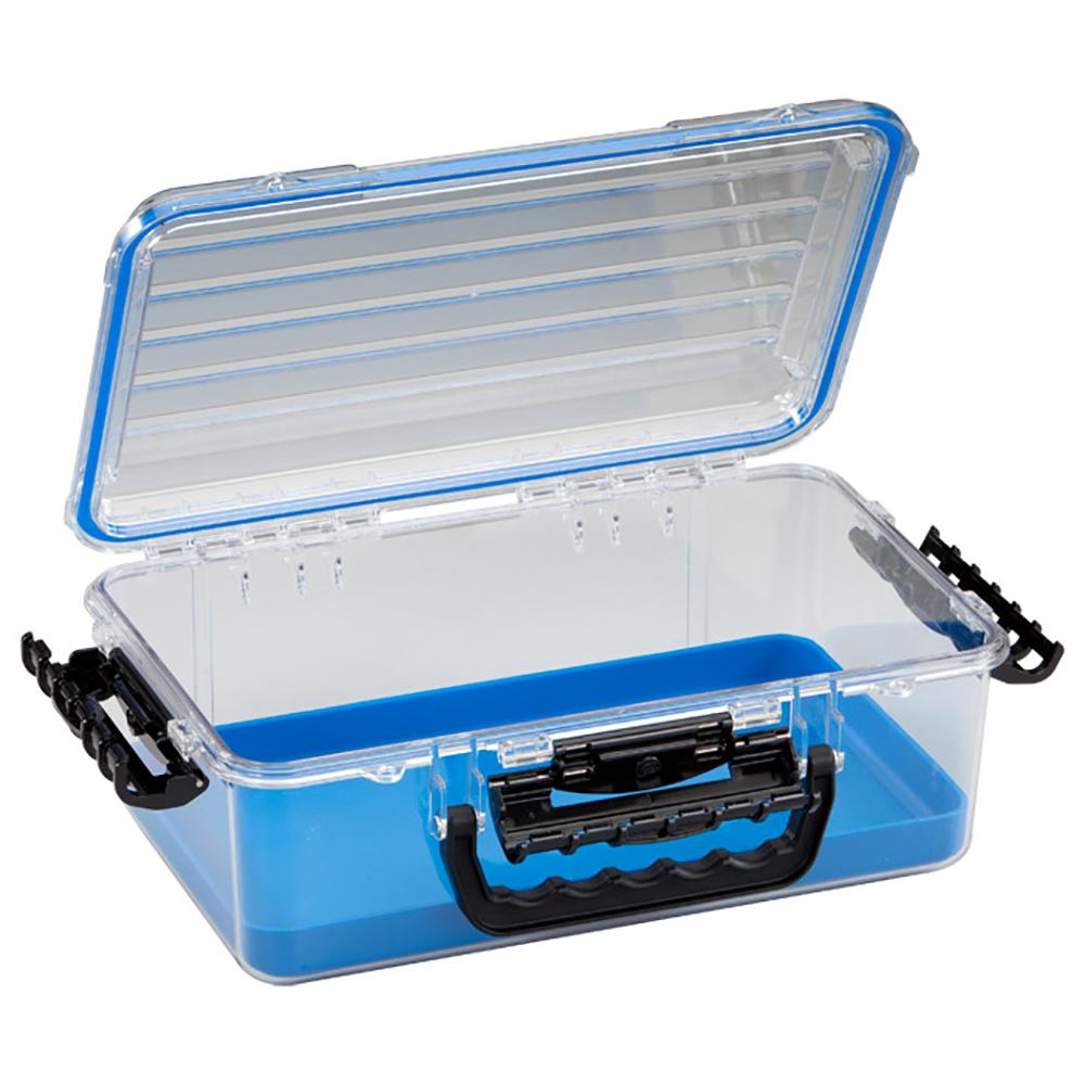 PLANO 147000 GUIDE SERIES WATERPROOF CASE 3700 - BLUE/CLEAR - The Twister Group Tools product