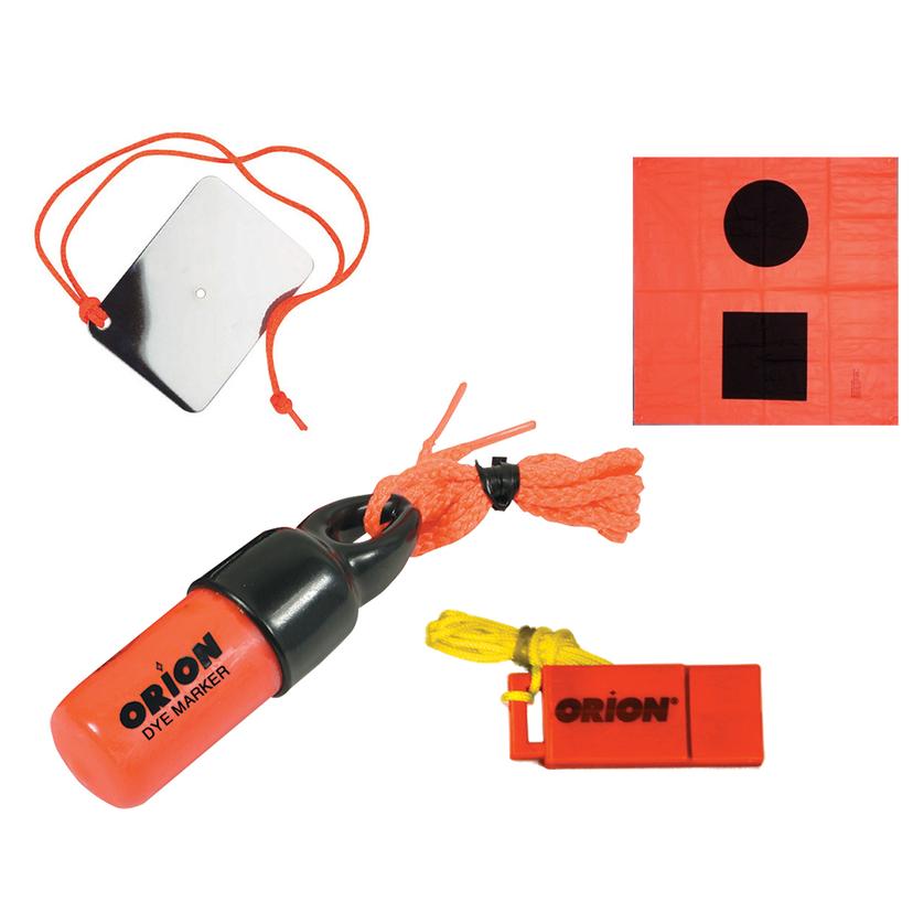 ORION 619 SIGNALING KIT - FLAG, MIRROR, DYE MARKER & WHISTLE